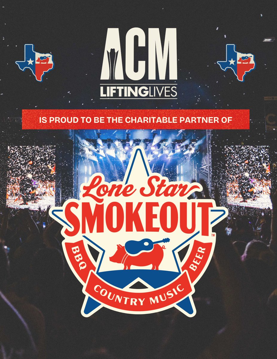 ACM Awards (@acmawards) on Twitter photo .<a href="/LoneSmokeout/">Lone Star Smokeout</a> is happening in Arlington, Texas THIS WEEKEND - a 3-day Country Music & BBQ festival.
Funds from each ticket purchased will go towards furthering #ACMLiftingLives’ mission to improve lives through the power of music.
Join in supporting ACM Lifting Lives and get .<a href="/LoneSmokeout/">Lone Star Smokeout</a> is happening in Arlington, Texas THIS WEEKEND - a 3-day Country Music & BBQ festival.
Funds from each ticket purchased will go towards furthering #ACMLiftingLives’ mission to improve lives through the power of music.
Join in supporting ACM Lifting Lives and get
