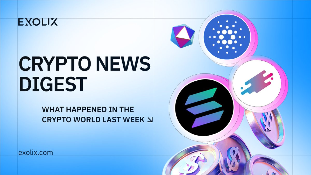 Crypto News Digest 🗞

📉 $AERGO drops 70% shortly after Binance Futures listing.
🔥 Raydium unveils LaunchLab, a new #memecoin launchpad on Solana.
🔋 #Tether deploys Bitcoin hashrate via OCEAN mining protocol.

Check out more weekly updates here: 
👉 t.me/exolixcom/1936