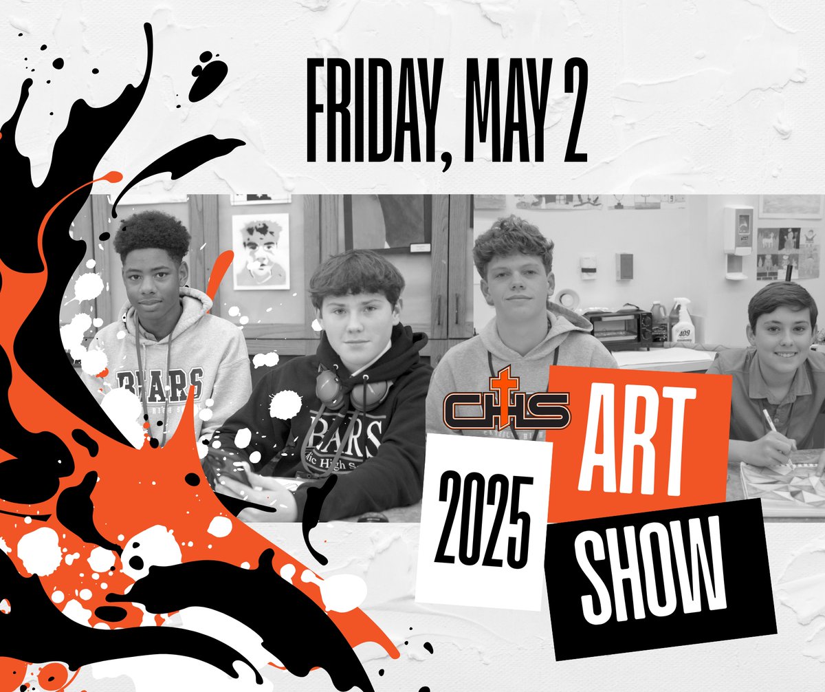 This Friday afternoon, our art students will show off their talents at our annual Art Show. Stop by to take a look at what our Bears have been working on all school year - admission is FREE!