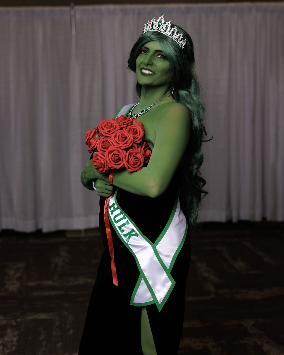 amhcosplays's tweet photo. Happy #SuperheroDay! Here’s my Pageant She-Hulk, being the best Hulk she can be in honor of the day. 💚 Based on art by @heyjenbartel
#shehulk #shehulkcosplay #marvel #marvelcomics #marvelcosplay #marvelcomicscosplay #jenwalters #pageantshehulk #jenbartel #amhcosplays #cosplay https://t.co/sQHNQidpfK