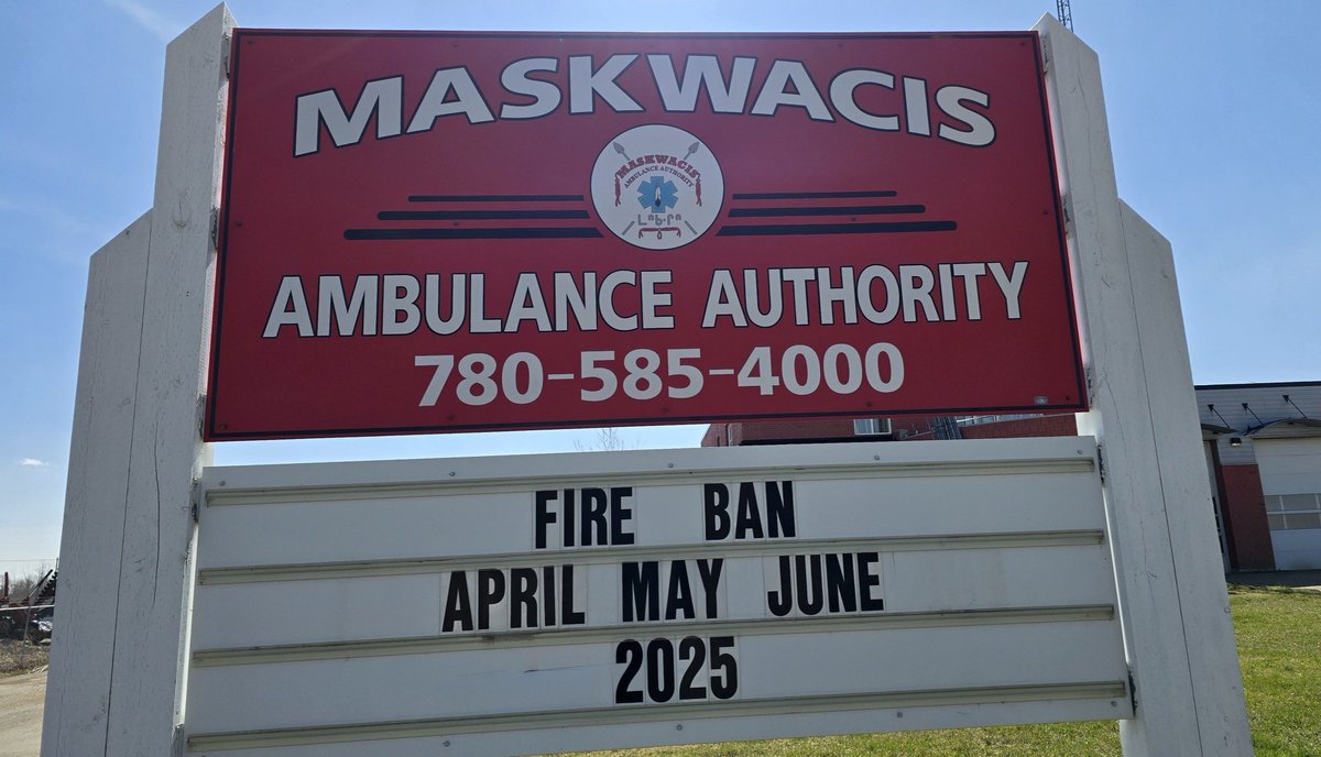 Attention Community Members: Fire Ban is in Effect!

We ask everyone to help keep our community safe by following the ban and preventing any potential fire hazards.
Thank you for your cooperation and understanding - your safety is our top priority.

#samsoncreenation #maskwacis