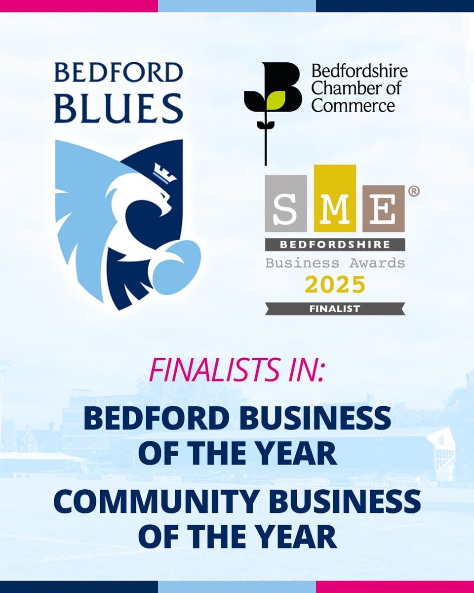 Bedford Blues (@bedfordbluesrfc) on Twitter photo WE ARE A FINALIST ๐ฅณ
Delighted to be recognised in the 2๏ธโฃ0๏ธโฃ2๏ธโฃ5๏ธโฃ <a href="/BedsChamberInfo/">Bedfordshire Chamber</a> Business Awards in two categories ๐
- Bedford Business of the Year ๐ผ
- Community Business of the Year ๐
Congratulations to all who have been declared finalists - results come on 19th June ๐ค WE ARE A FINALIST ๐ฅณ
Delighted to be recognised in the 2๏ธโฃ0๏ธโฃ2๏ธโฃ5๏ธโฃ <a href="/BedsChamberInfo/">Bedfordshire Chamber</a> Business Awards in two categories ๐
- Bedford Business of the Year ๐ผ
- Community Business of the Year ๐
Congratulations to all who have been declared finalists - results come on 19th June ๐ค