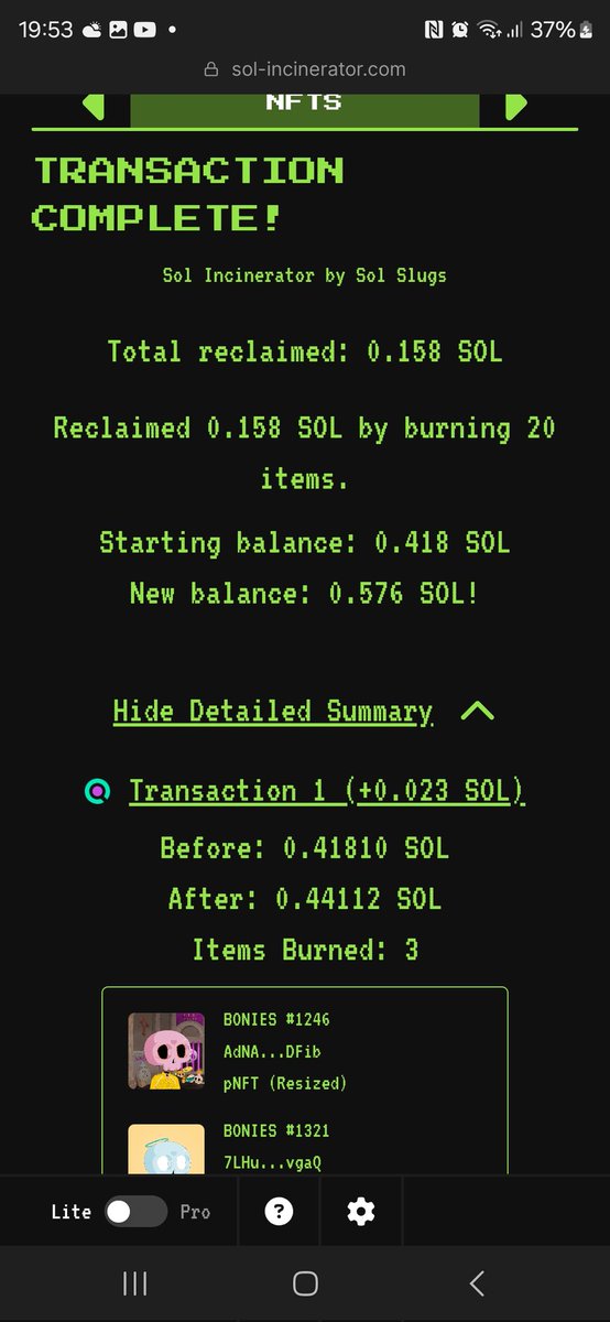 Frozen Bonies getting burnt as we continue The Revival! Frozen mint is 0.0045 and burn gives you 0.08. Reviving giving profit from Day 1!!