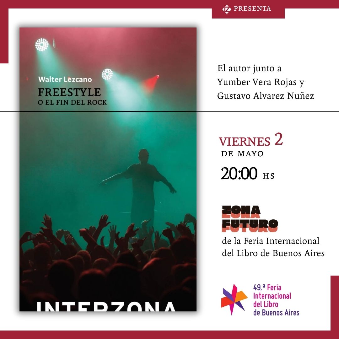 🎤 Si el freestyle es tu religión y el rock tu viejo amor, este evento es para vos.

Walter Lezcano presenta Freestyle o el fin del rock 📖 junto a Yumber Vera Rojas y Gustavo Álvarez Núñez.

🗓️ Viernes 2/5 - 20 h
📍 Zona Futuro, Feria del Libro

¡No te lo pierdas! 🎶🔥