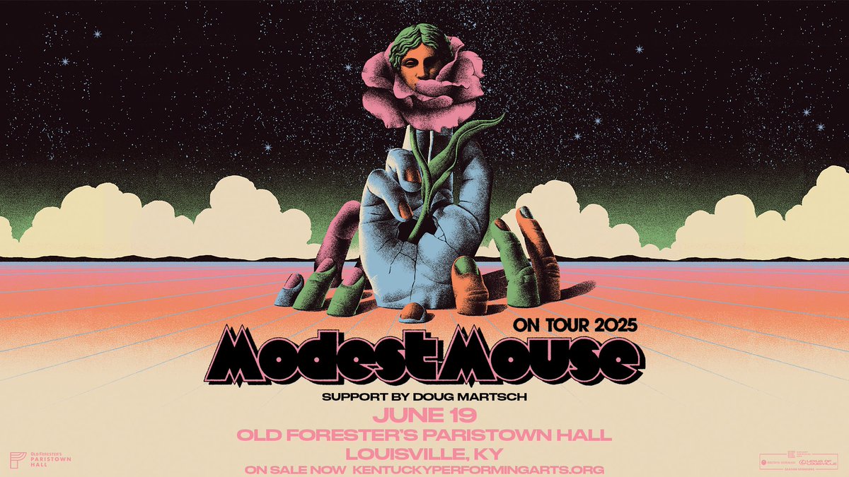 🚨 LOW TICKET ALERT 🚨 Don't miss your chance to see <a href="/modestmouseband/">Modest Mouse</a> LIVE in Louisville! See them and Doug Martsch LIVE at <a href="/ParistownHall/">Old Forester's Paristown Hall</a> June 19. 🎫 Grab tickets now: bit.ly/OFPHModestMouse.