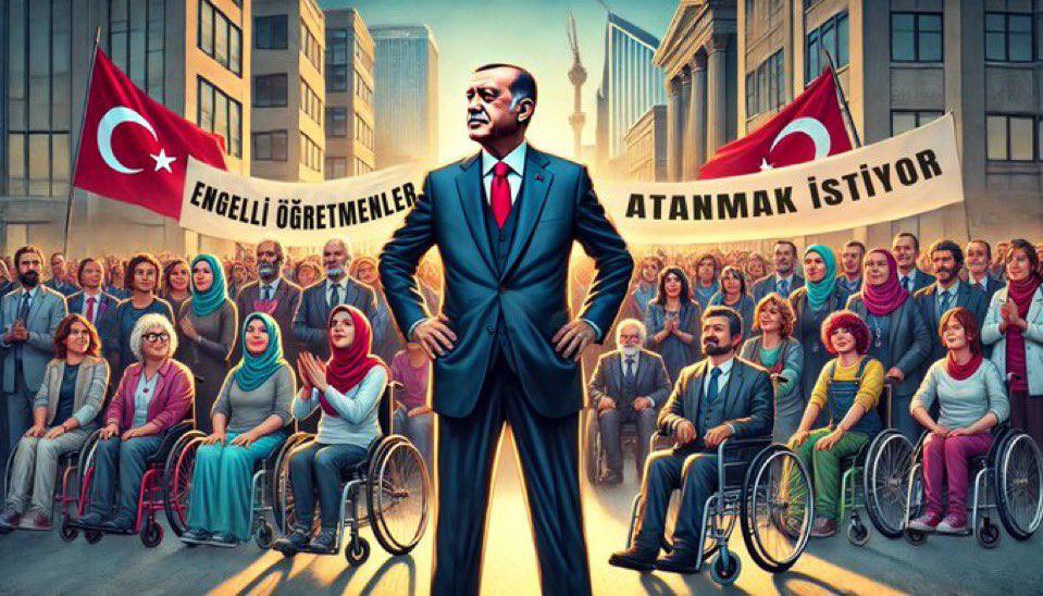 Emre (@besyocue) on Twitter photo <a href="/RTErdogan/">Recep Tayyip Erdoğan</a> Türkiye’nin gücü, engelli öğretmenlerin atamalarıyla artar.
#EngelliÖğretmenlereTamAtama <a href="/RTErdogan/">Recep Tayyip Erdoğan</a> Türkiye’nin gücü, engelli öğretmenlerin atamalarıyla artar.
#EngelliÖğretmenlereTamAtama