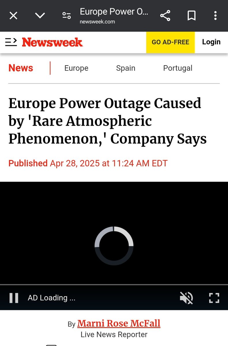 <a href="/Rainmaker1973/">Massimo</a> Only in Europe can Blue skies (aka rare atmospheric phenomenon) can lead to Power Outages