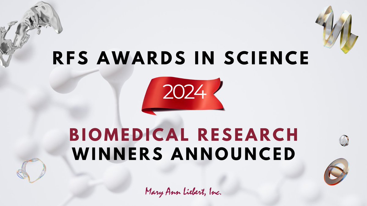 LiebertPub's tweet photo. We’re proud to spotlight the Biomedical Research awardees of the 2024 RFS Awards in Science! 🌟
Learn more: https://t.co/rcSr2BU1rv
#STEMdiversity #BiomedicalResearch #ScientificExcellence
@MassGenBrigham
@JNJInnovMed
@NovartisNews
@YelenaBodien
@VUMCDiscoveries
@UFMedicine https://t.co/japnda36dH