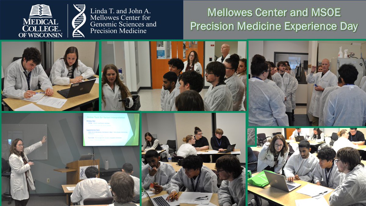 MCW Mellowes Center (@mellowescenter) on Twitter photo Last week, we were honored to host <a href="/MSOE/">MSOE</a> students at the <a href="/mellowescenter/">MCW Mellowes Center</a> for an Experience Day! 🌟 With the <a href="/MedicalCollege/">Medical College of Wisconsin</a> #PrecisionMedicine Graduate Program, we’re inspiring future leaders to transform healthcare. <a href="/precision_ru/">Dr. Urrutia’s Precision Medicine Site</a> <a href="/GLomberk/">Gwen Lomberk</a> <a href="/mcwgradschool/">MCW Graduate School</a> <a href="/MCW_Engage/">MCW Community Engagement</a> Last week, we were honored to host <a href="/MSOE/">MSOE</a> students at the <a href="/mellowescenter/">MCW Mellowes Center</a> for an Experience Day! 🌟 With the <a href="/MedicalCollege/">Medical College of Wisconsin</a> #PrecisionMedicine Graduate Program, we’re inspiring future leaders to transform healthcare. <a href="/precision_ru/">Dr. Urrutia’s Precision Medicine Site</a> <a href="/GLomberk/">Gwen Lomberk</a> <a href="/mcwgradschool/">MCW Graduate School</a> <a href="/MCW_Engage/">MCW Community Engagement</a>