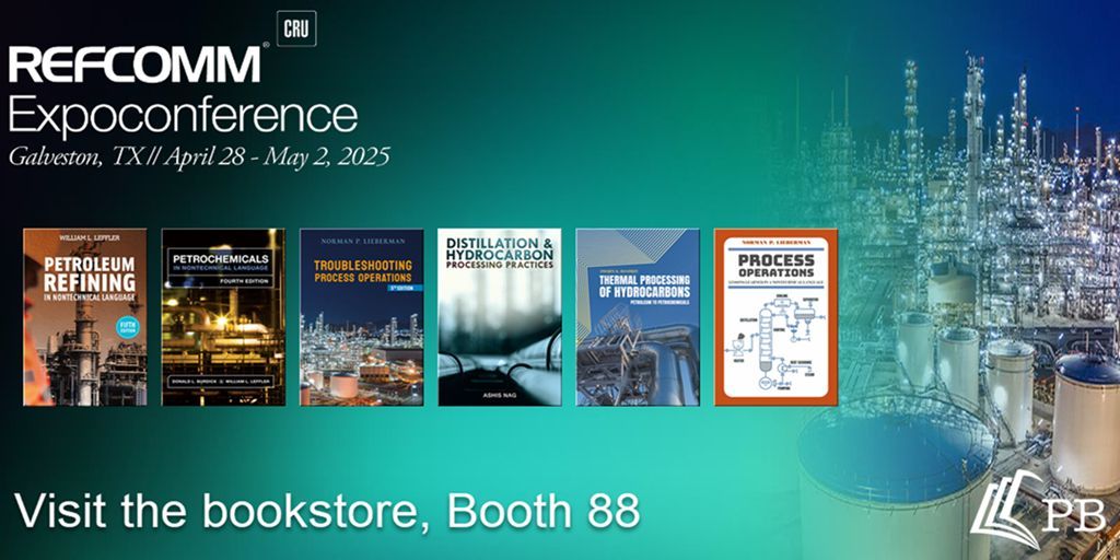 pennwellbooks's tweet image. RefComm Week is here!

Stop by the Bookstore, Booth 88, for all your refining &amp;amp; processing book needs. We’ve got you covered!

#RefComm #refining #processing #oilandgas #energybooks