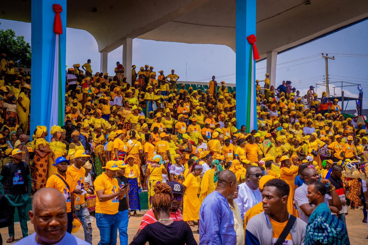 Today in Asaba, Delta State, I joined His Excellency, the Vice President of Nigeria, Sen. Kashim Shettima, GCON,  who represented President Bola Ahmed Tinubu GCFR, along with the National Chairman of our party, Dr. Abdullahi Ganduje, members of the APC National Working Committee