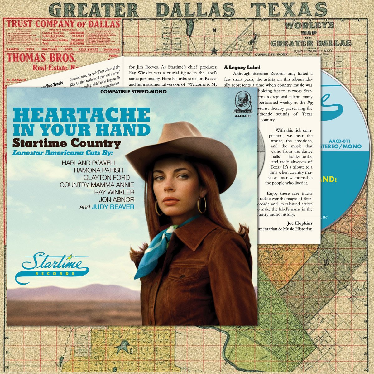 Now on CD with seven bonus tracks! More rare Texas country gems are coming to a record store near you soon! 

Heartache In Your Hand will be available June 20th! Live in a record store desert? Preorder here: sundazed.com/v-a-heartache-…