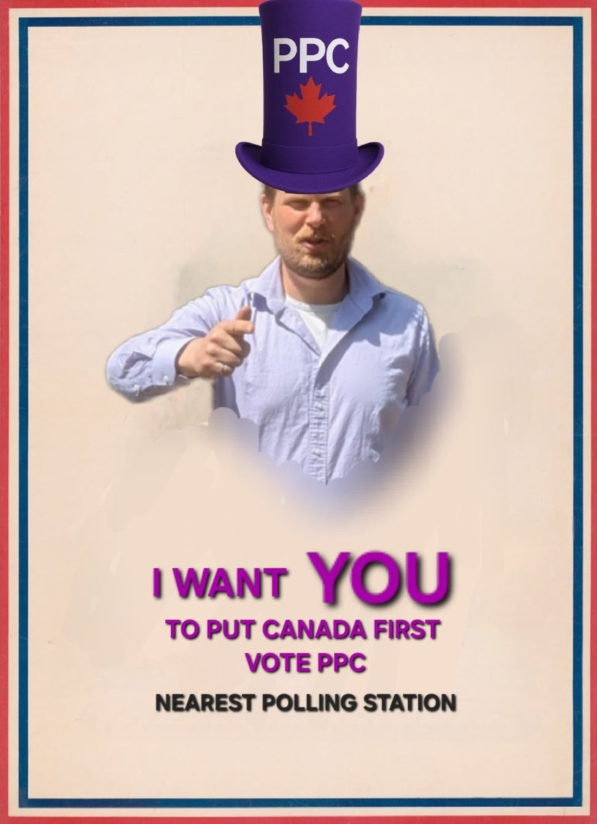 It’s time. Vote for Canada. Vote PPC.

<a href="/peoplespca/">People's Party of Canada</a> <a href="/MaximeBernier/">Maxime Bernier</a>