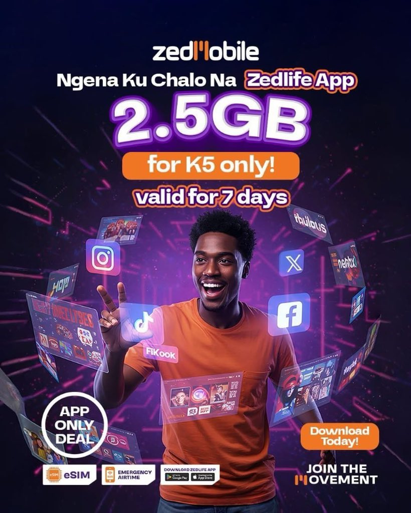 More data, less price—exclusively on the Zed Mobile App! Get unbeatable deals when you buy your bundles through the app. Save more, browse more, stay connected!

Download now &amp; enjoy the perks! 
Click onelink.to/k725at to download!

#ZedMobile #MoreForLess #ExclusiveDeals
