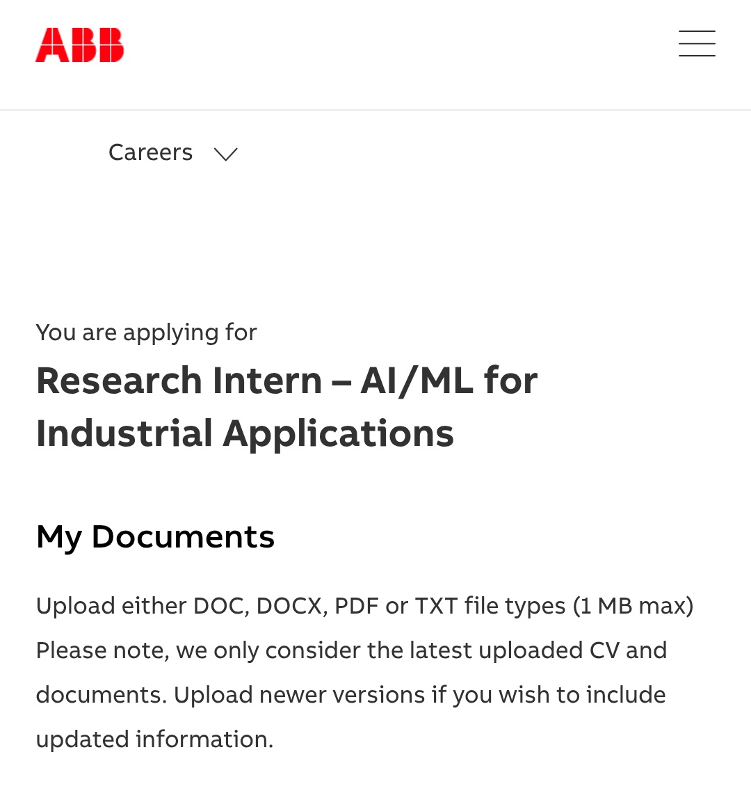 ashutoshpande_y's tweet image. Please someone reffer me for this role😭 .
 #abb #mlintern #career #referals