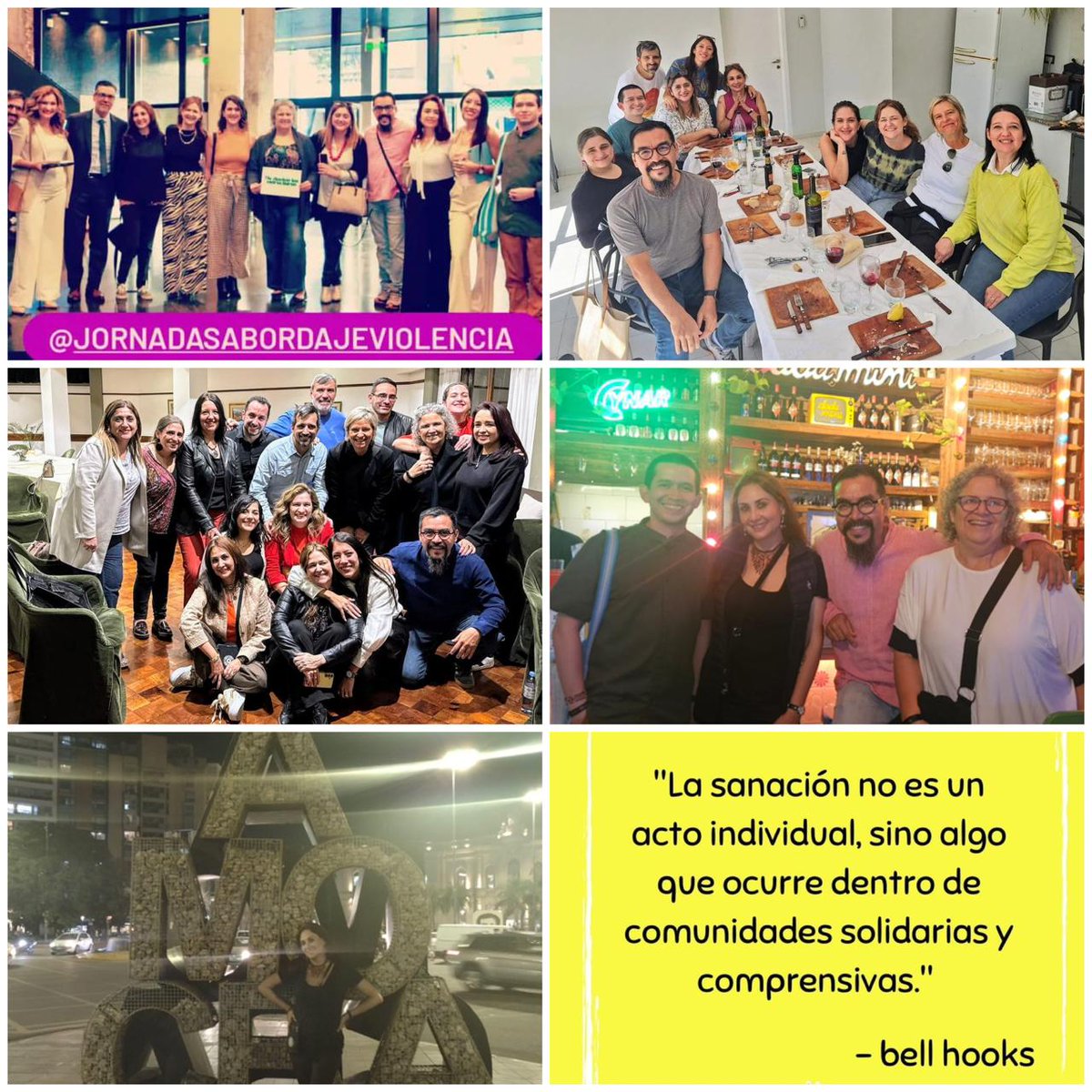 Las experiencias vividas en la l Jornadas Internacionales para el Abordaje Transdisciplinar de la Violencia me nutrieron de esperanza, paz y alegría. Gracias a todas las personas que participaron.✨🇦🇷🇺🇾🇲🇽🇨🇱🇨🇴🌄
#metanoia