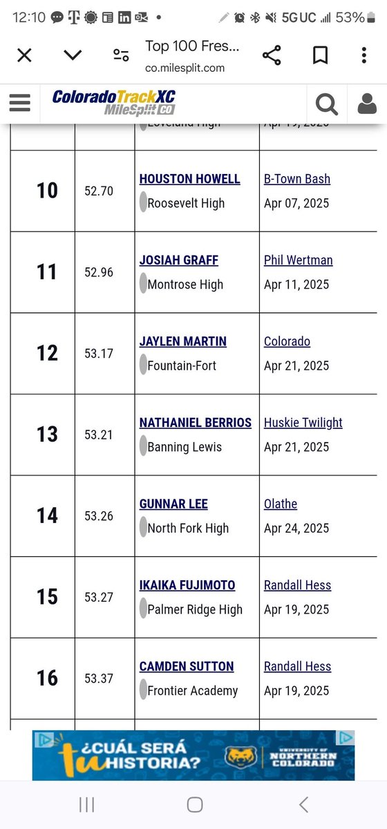 JMartin528's tweet photo. #12 Freshman in the state!!! https://t.co/QDRspBRISG