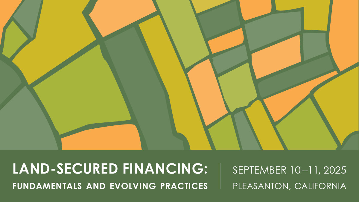 cdiac_sto's tweet image. Save the date: CDIAC will be holding our "Land-secured Financing: Fundamentals and Evolving Practices" seminar on September 10-11 in Pleasanton. Sign-up for our email updates so you don't miss when registration opens: lp.constantcontactpages.com/sl/mrOLhv5