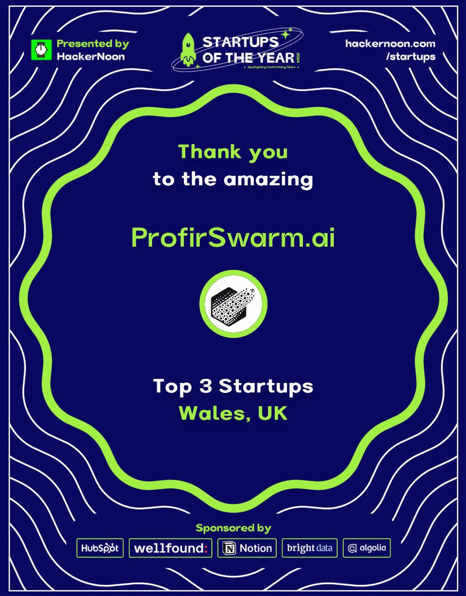 Woody Hayday (@woodyhayday) on Twitter photo Profitswarm.ai snagged 2nd in Wales for Startup of the year ๐๐ฅ <a href="/ProfitSwarm/">Profit Swarm</a> <a href="/hackernoon/">HackerNoon | Learn Any Technology</a> ๐ Profitswarm.ai snagged 2nd in Wales for Startup of the year ๐๐ฅ <a href="/ProfitSwarm/">Profit Swarm</a> <a href="/hackernoon/">HackerNoon | Learn Any Technology</a> ๐