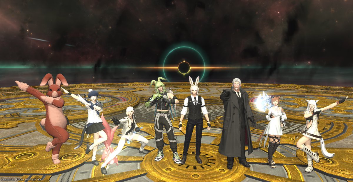 sesorsnow_ffxiv's tweet photo. Here comes our TEA clear! Thank you everyone so much for your time and effort to make it possible together😭✨ We are not the best, but we are the Perfect Legend🤖 !Puuurrrrrr~😻💛 https://t.co/2rsPA8WYZh