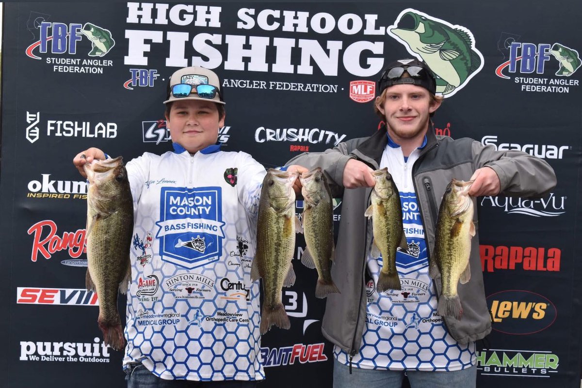 tscaggswftm's tweet photo. Mason County’s Leyton Lennox and Rayden McRoberts also qualified for the State Fishing Tournament with a 4th place finish on Saturday at the regional competition. https://t.co/x1ftSTieeg