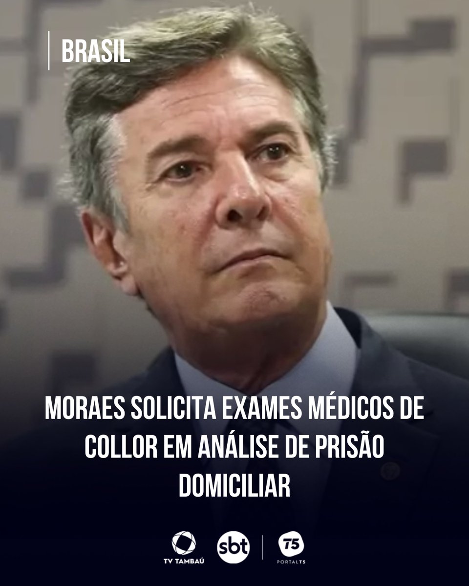 A defesa de Collor alegou que ele sofre de doenças como Parkinson, apneia do sono grave e transtorno afetivo bipolar📢🗣️

Confira a matéria completa no link do Portal T5: 
portalt5.com.br/noticias/brasi…

#Notícia #Jornal #Polícia #Paraíba