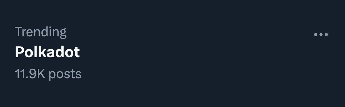 Polkadot's tweet photo. Digital freedom is trending. https://t.co/V47lh6Lzgh