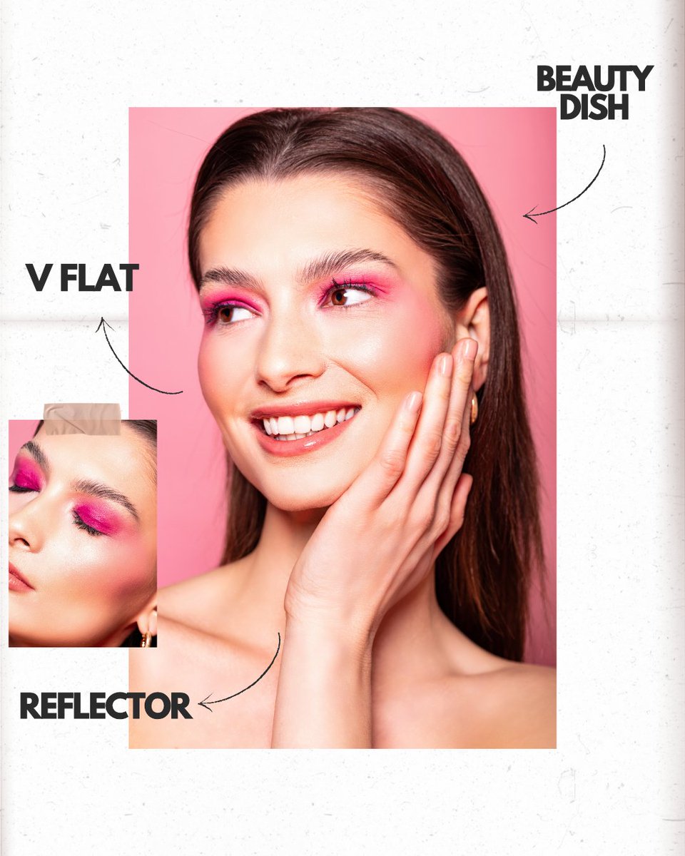 dalurestudios's tweet photo. Lighting breakdown of a beauty photoshoot. You can watch the behind the scenes here - https://t.co/Q1qhwbSFCF https://t.co/ezccvXsP6u