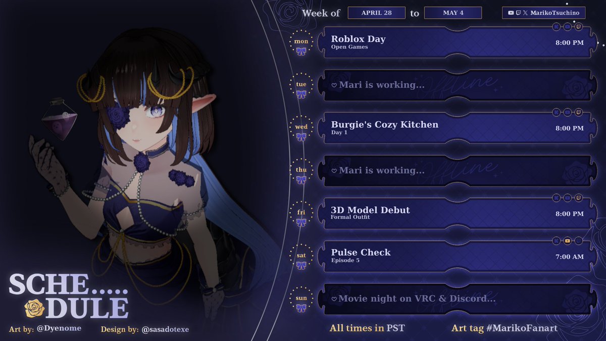 Did we just complete a 2025 goal already? 

What is Mari holding?🧪

#VTuber #ENVtuber #VTuberUprising #VTuberEN #TwitchStreamers 

🎨: <a href="/DyenomeB/">Dyenome 🐲​🦾​ | COMMISSIONS OPEN | ⭐​</a>

Week 4/28 to 5/04