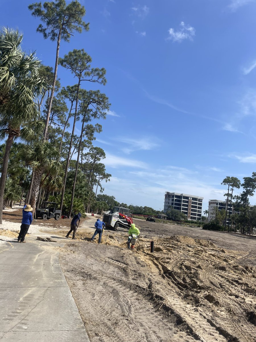 Construction underway at Naples Grande Golf Club! Mainline and valves being installed by Nutt Irrigation and their crew. We are excited to be working on this one!