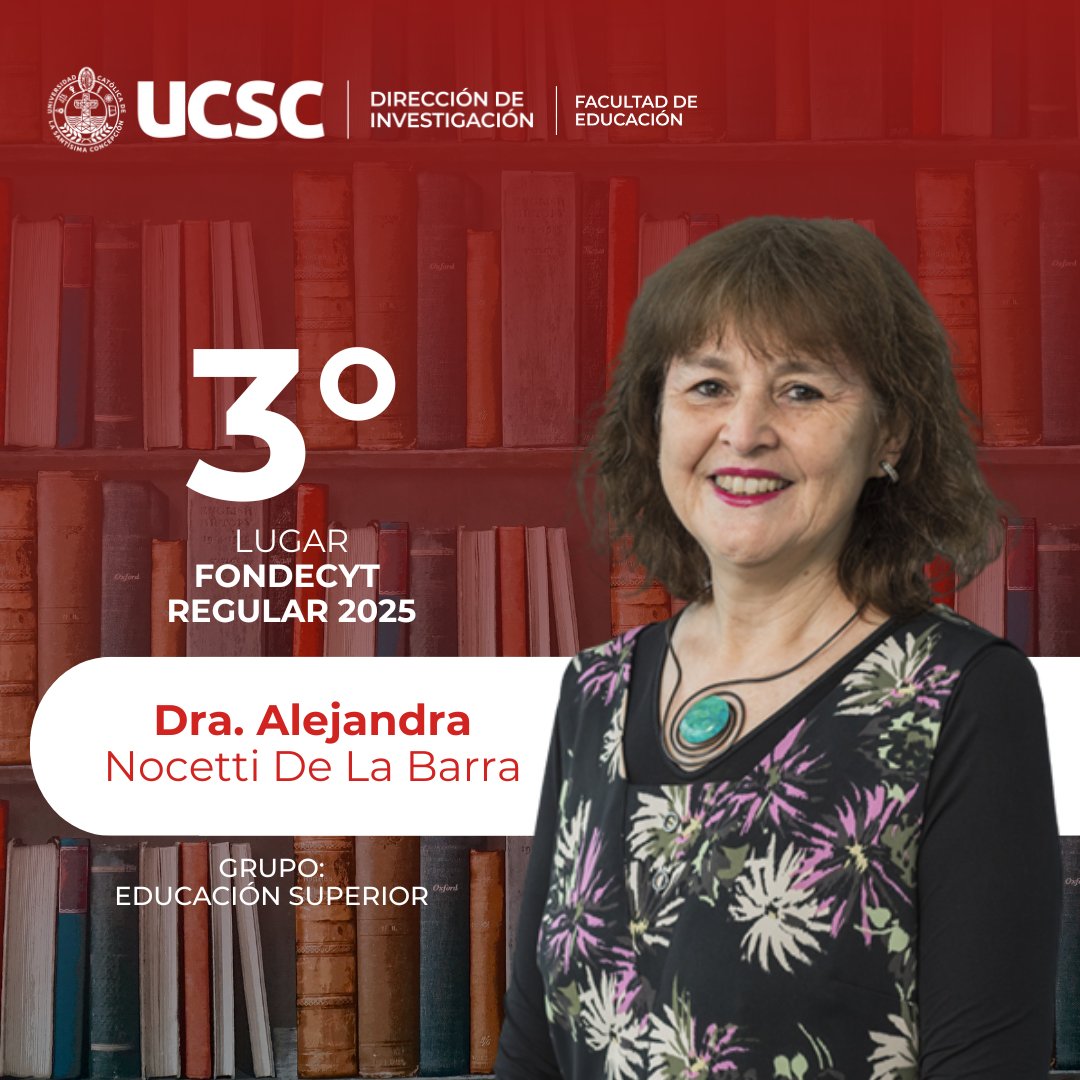 Reconocemos a quienes obtuvieron destacados resultados en las convocatorias FONDECYT Iniciación y Regular 2025, posicionándose entre los primeros lugares a nivel nacional.

#UCSCConcepcion #Investigacion #FONDECYT2025