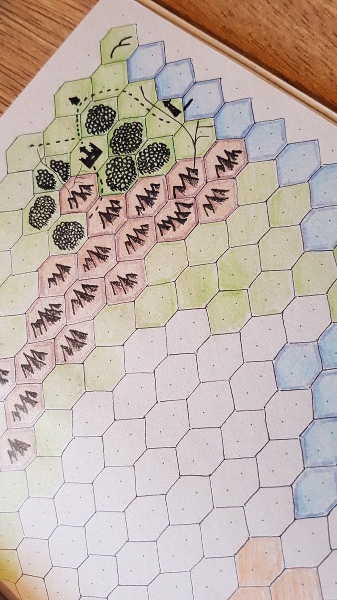 I was also drawing a hex region map in this notebook but my brain quickly deteriorated. I might re-engage with this in 2 or 3 years. If I'm still alive, that is.