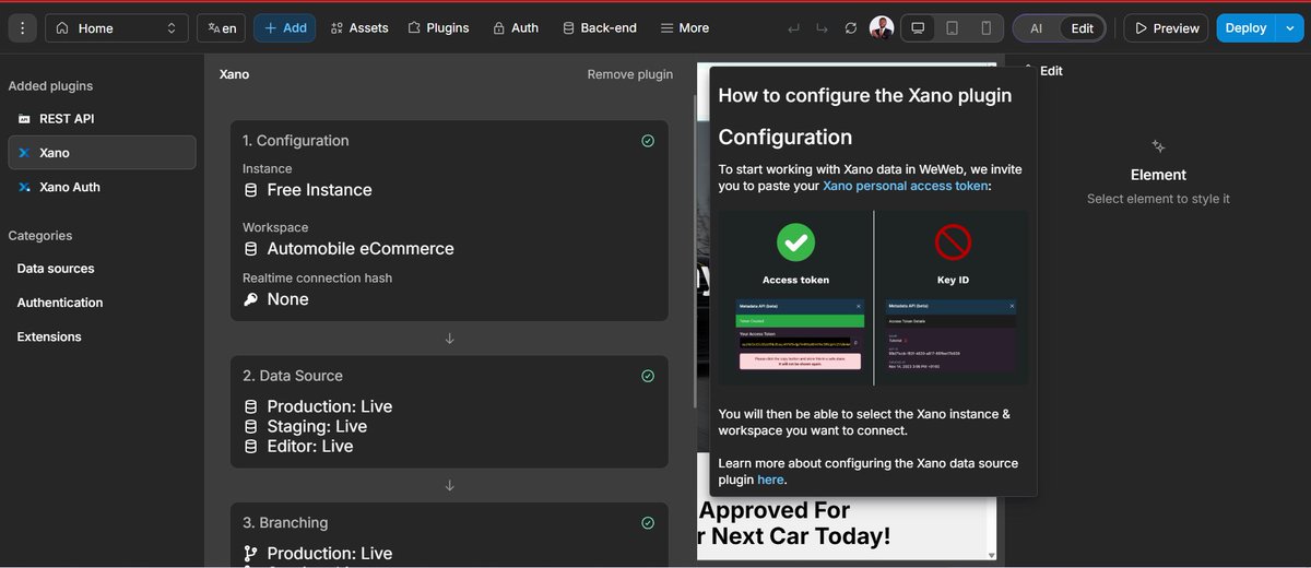 Folartech's tweet image. Running both backend and authentication on Xano — powerful, scalable, and no headaches.
Frontend? WeWeb.
The future is fast, flexible, and API-driven. 🚀
#nocode #xano #weweb #backend