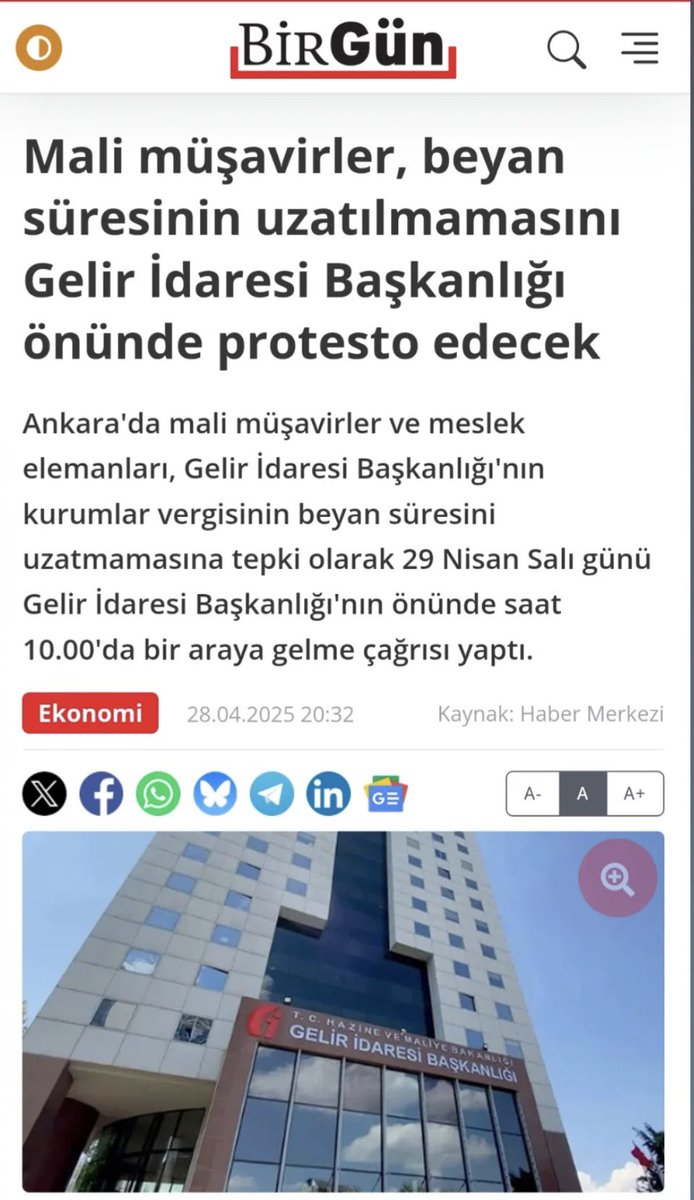 AlisahinSmmm's tweet photo. Halkın Gazetesi BirGün Mali Müşavirlerin sorununa sahip çıkıp basın açıklamamızı haberleştirdi. 
#KurumlarVergisiUzatılsın https://t.co/YE4zfnt9nh