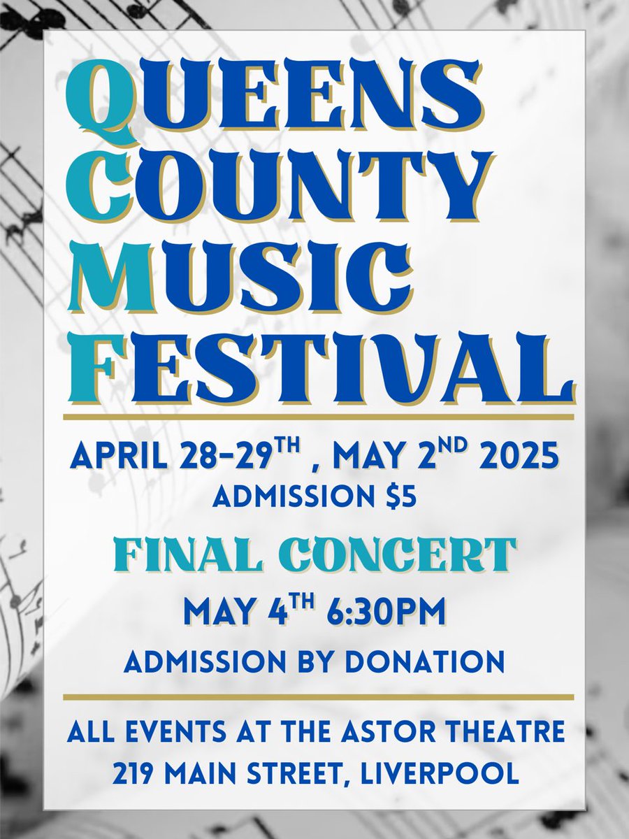 See you at the Astor! A great week ahead at Queens County Music festival!