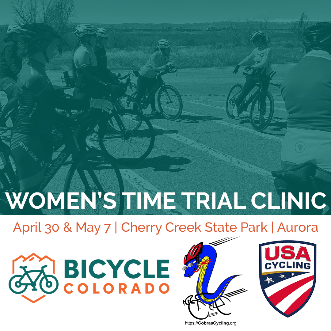 You can participate in a time trial (TT) without special gear or racing experience. Our Women's TT Clinic ($50) is this 4/30 from 5-7 pm. This is a great opportunity to learn new skills with a professional coach and other women.

Learn more &amp; register: ow.ly/uMV550VJbXI