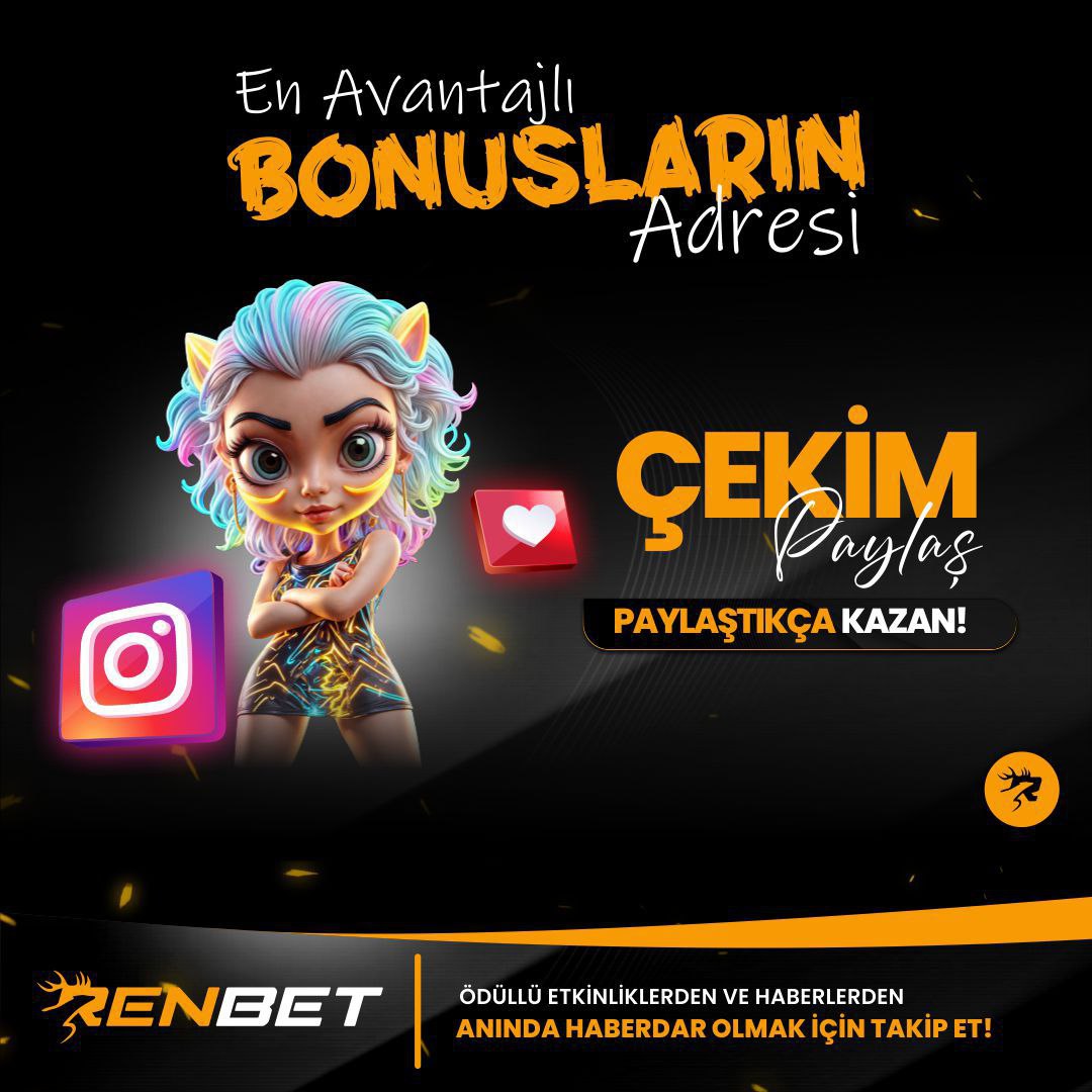 RenBetsocial's tweet photo. 🤚 RenBet bitti demeden bitmez!

💰 Çekimini paylaş, ekstra bonus kazan!

🏦 RenBet kazandıkça kazandırır✔️

👇Daha fazlası için güncel girişe tıkla!

🔗https://t.co/s5Dny7SlgA https://t.co/DR6KJIPQfw