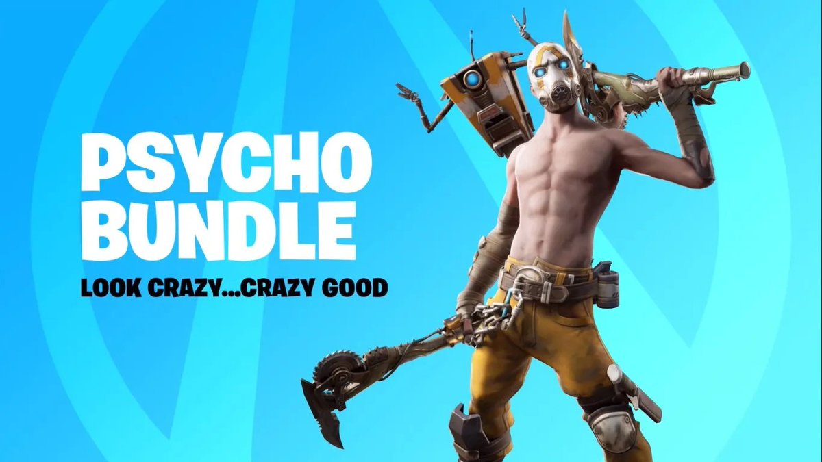 Castgfishy's tweet photo. Psycho Bandit Skin Giveaway 🎉 Ends in 24 Hours 

— Retweet 
— Follow @Fn3aiboo + Join Discord: https://t.co/saG1ZclRRT

#Fortnite #Borderlands https://t.co/yshbHcAmQX
