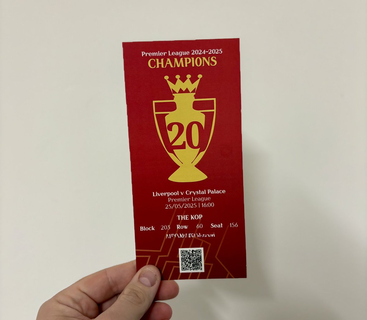 🆓 🏆 LIVERPOOL CHAMPIONS GIVEAWAY

To celebrate Liverpool winning their 20th league title we’re giving away 5 free Champions special edition stubs. 

To enter it's simple:
♻️Repost this post 
🏷️Tag someone you want to celebrate with 
🚶🏽‍♂️‍Follow @footballstubs_   

If you want to