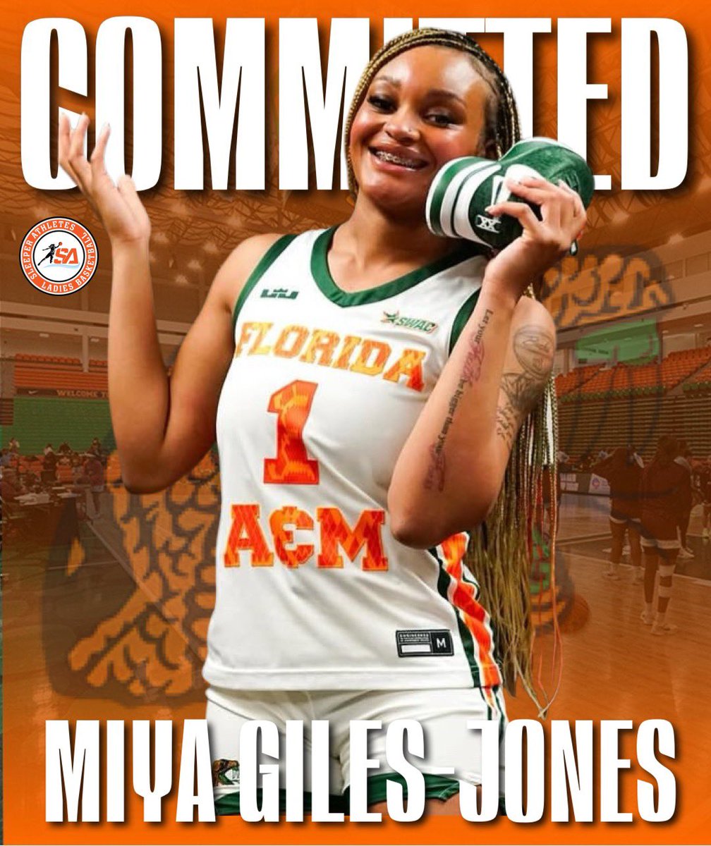 Sleeper Athletes Ladies Basketball (@sathleteslbb) on Twitter photo Former #Fordham #Rams G Miya Giles-Jones (<a href="/mbuckkss/">Miya Giles - Jones</a>) has committed to the #FAMU #Rattlers
<a href="/CoachBGordon/">coach_bigpressure🧡💚</a> <a href="/FAMU_WBB/">Florida A&M Women’s Basketball 🏀</a> Former #Fordham #Rams G Miya Giles-Jones (<a href="/mbuckkss/">Miya Giles - Jones</a>) has committed to the #FAMU #Rattlers
<a href="/CoachBGordon/">coach_bigpressure🧡💚</a> <a href="/FAMU_WBB/">Florida A&M Women’s Basketball 🏀</a>