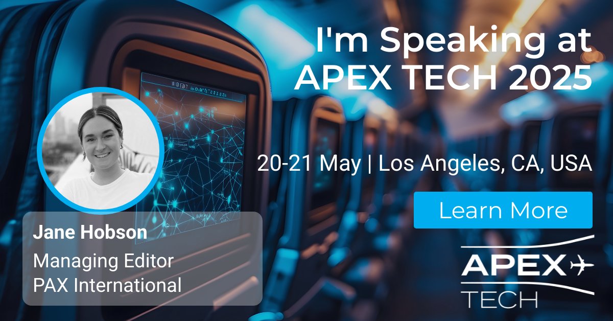 Managing Editor Jane Hobson is speaking at APEX TECH 2025 on May 20 to 21 in LA! Explore the future of passenger experience technology with us – don’t miss it! 

#APEXTECH #PaxEx #AviationIndustry

invt.io/1txbszjek0d