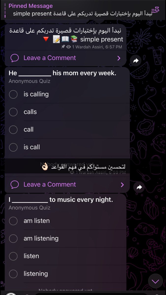 wardahAssiri's tweet photo. قناتي بالتلجرام لتحسين و مراجعة القواعد .. الايام هذه مركزة على اهم قاعدة في اللغة الإنجليزية وهو الزمن الذهبي 👌🏻

https://t.co/yRkrspcsIm https://t.co/jfRcE5hA6W