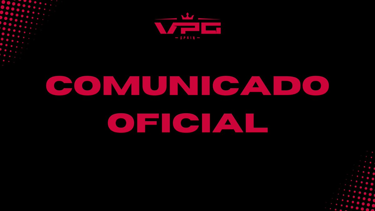 Virtual Pro Gaming España (@vpg_spain) on Twitter photo Ante los hechos acaecidos durante el día de hoy y con el ánimo de garantizar que todos los equipos puedan jugar en igualdad de condiciones, <a href="/VPG_Spain/">Virtual Pro Gaming España</a> anuncia que la jornada de hoy queda aplazada en bloque.
En siguientes comunicados os diremos la fecha a la que trasladamos la Ante los hechos acaecidos durante el día de hoy y con el ánimo de garantizar que todos los equipos puedan jugar en igualdad de condiciones, <a href="/VPG_Spain/">Virtual Pro Gaming España</a> anuncia que la jornada de hoy queda aplazada en bloque.
En siguientes comunicados os diremos la fecha a la que trasladamos la