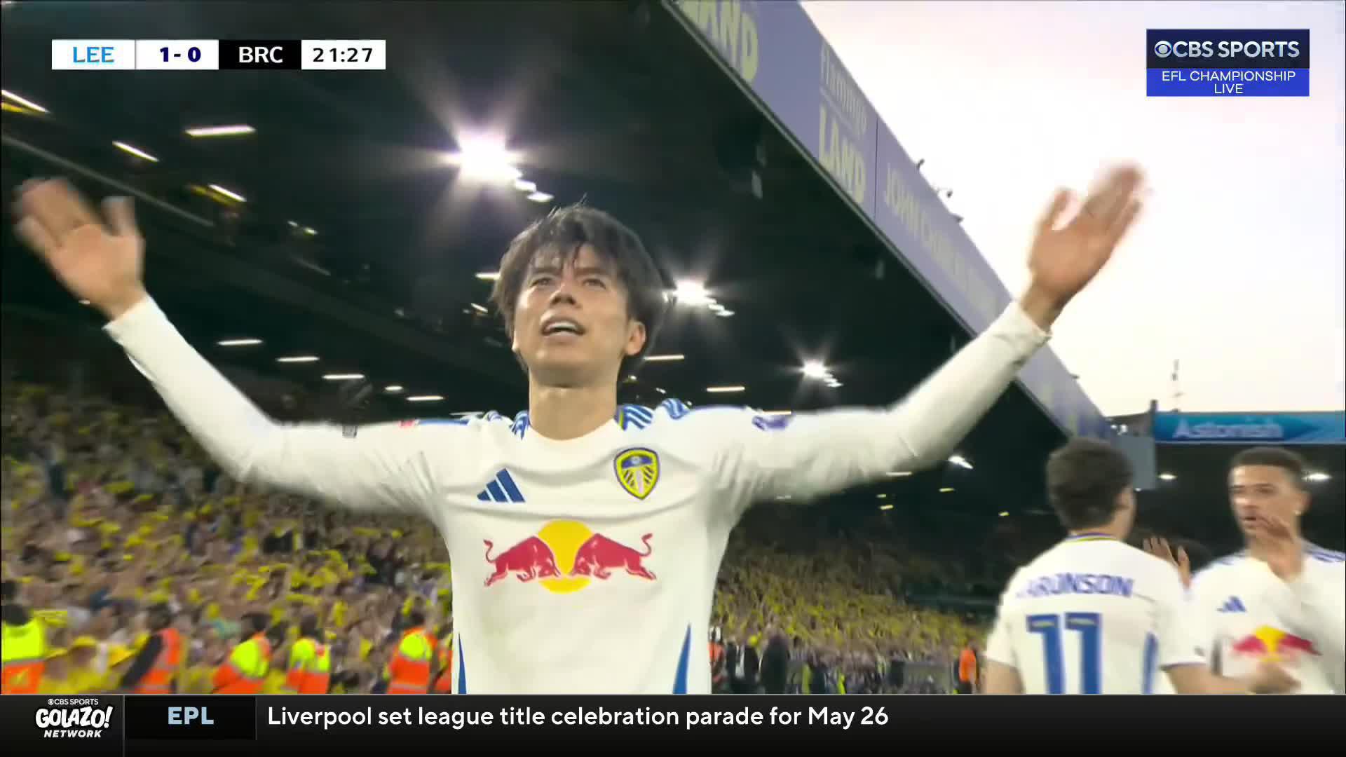 Manor Solomon finds Ao Tanaka to put Leeds in front 🤝