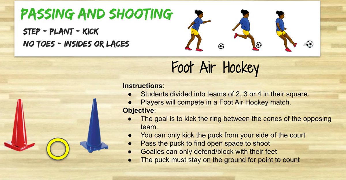 Fusion_PhysEd's tweet photo. 🦶 Foot Air Hockey 🏒 

#ElemPE #PhysEd #SDPhysEd https://t.co/eNQ0U4Evj0