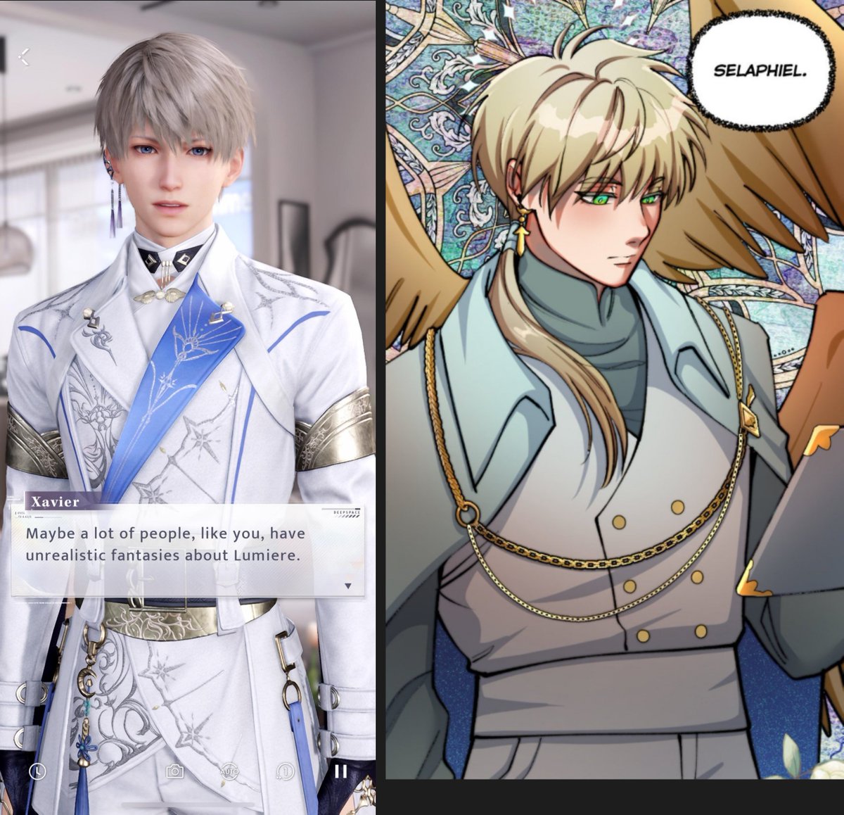 My friend pointed out how Selim/Selaphiel reminded her of Xavier from LADS and now I can't unsee it