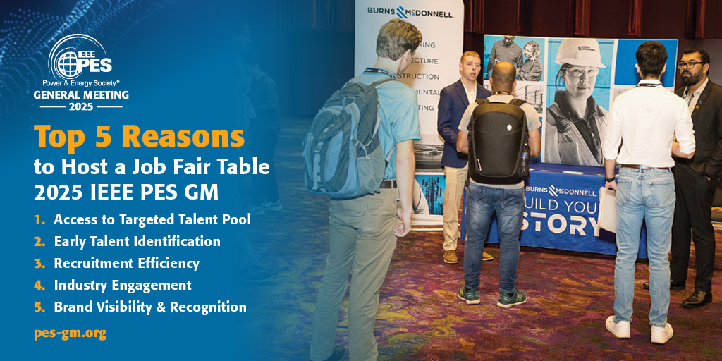 🚨Secure your Job Fair table today! By providing support, your company's profile will be elevated among power and energy students.

📅 Limited availability! Sales close 14 May 2025. 

🔗Learn more: pes-gm.org/2025-austin/sp…