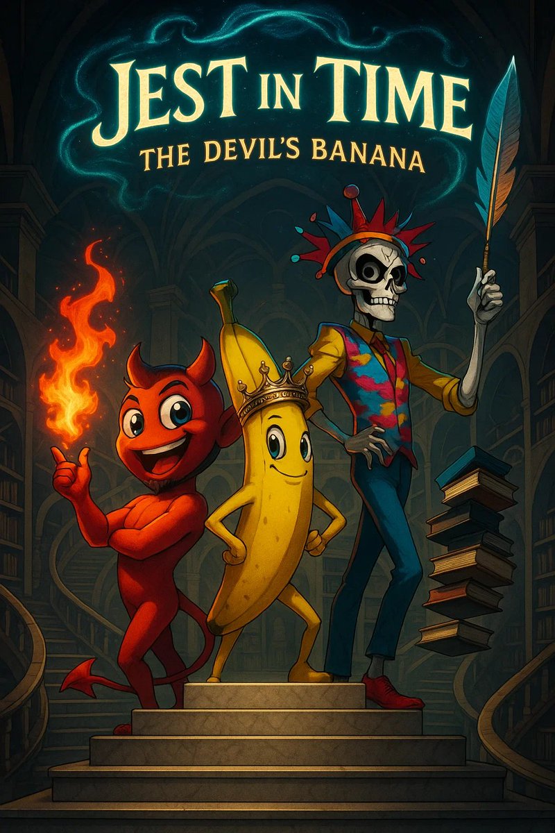 <a href="/TACV666/">Lucifer</a> #Bananapocalypse666 Film Festival is on! 😝

"Jest In Time: The Devil's Banana" featuring <a href="/XRPEDIACOIN/">XRPEDIA</a>, <a href="/666memecoin/">666 Memecoin</a>, and <a href="/bananaXRPL/">Banana - $BANANA</a> 

🍿🍿🍿🍿🍿