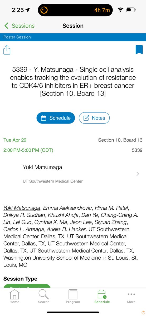Dr. Ariella Hanker (@ariellahanker) on Twitter photo 🙌 hey #AACR25, don’t miss Dr. Yuki Matsunaga’s poster tomorrow at 2 pm! #singlecellseq #drugtolerance #CDK4/6i #breastcancer <a href="/utswcancer/">UTSW Simmons Cancer Center</a> 🙌 hey #AACR25, don’t miss Dr. Yuki Matsunaga’s poster tomorrow at 2 pm! #singlecellseq #drugtolerance #CDK4/6i #breastcancer <a href="/utswcancer/">UTSW Simmons Cancer Center</a>