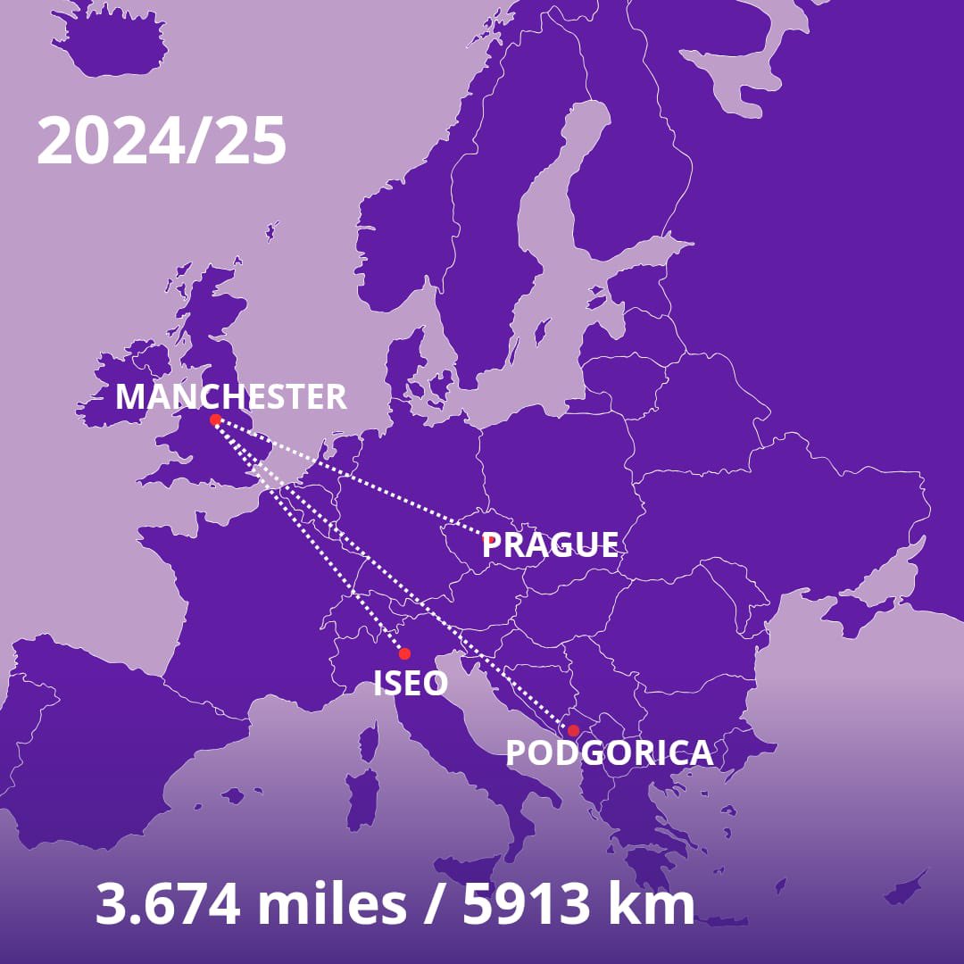 FenixTrophy's tweet photo. Over 20,000 km, countless memories, and endless passion.

In these four years, FC United of Manchester have traveled across Europe — not just players, but a whole community of fans who followed them every step of the way.

From Warsaw to Rimini, from Milan to Desenzano, every kilometer was fueled by the unstoppable spirit of the club and its incredible supporters.

Will we see the same enthusiasm on Lake Iseo on May 10th and 11th? Come enjoy this experience that goes beyond football, get your ticket at https://t.co/XypcBNq9vG